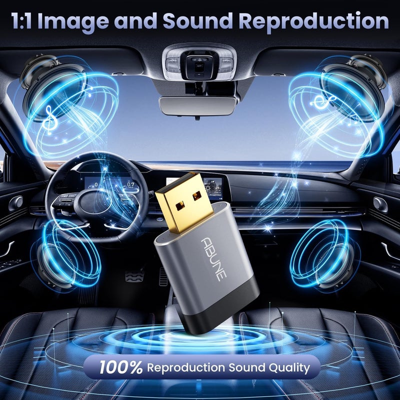 Abune 2025 Mini Wireless CarPlay Adapter for iPhone & Android Auto, Easy to Use Bluetooth Dongle with Fast Stable Connection, Converts Wired to Wireless Car Play Adapter, for 2016+ Vehicles with USB-A/C - Image 5